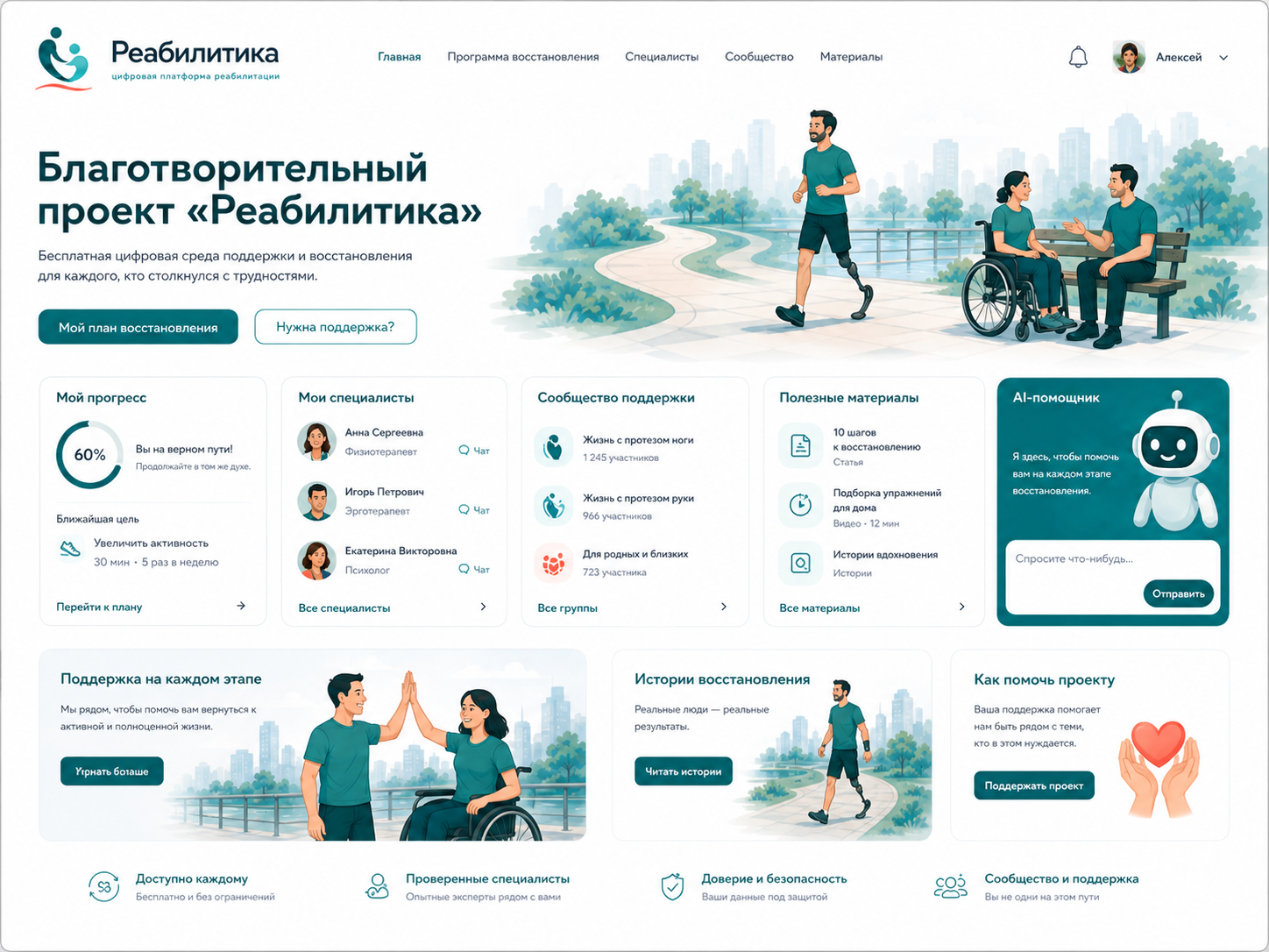 Благотворительный проект reabilitica.ru